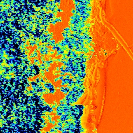 Carbon black stripe , ResiScope mode, 60µm